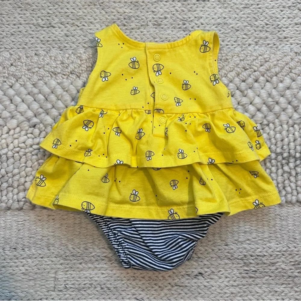 Carter's Yellow and Tan One Piece Diaper Covers‎